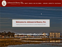 Tablet Screenshot of johnsonmoorelaw.com